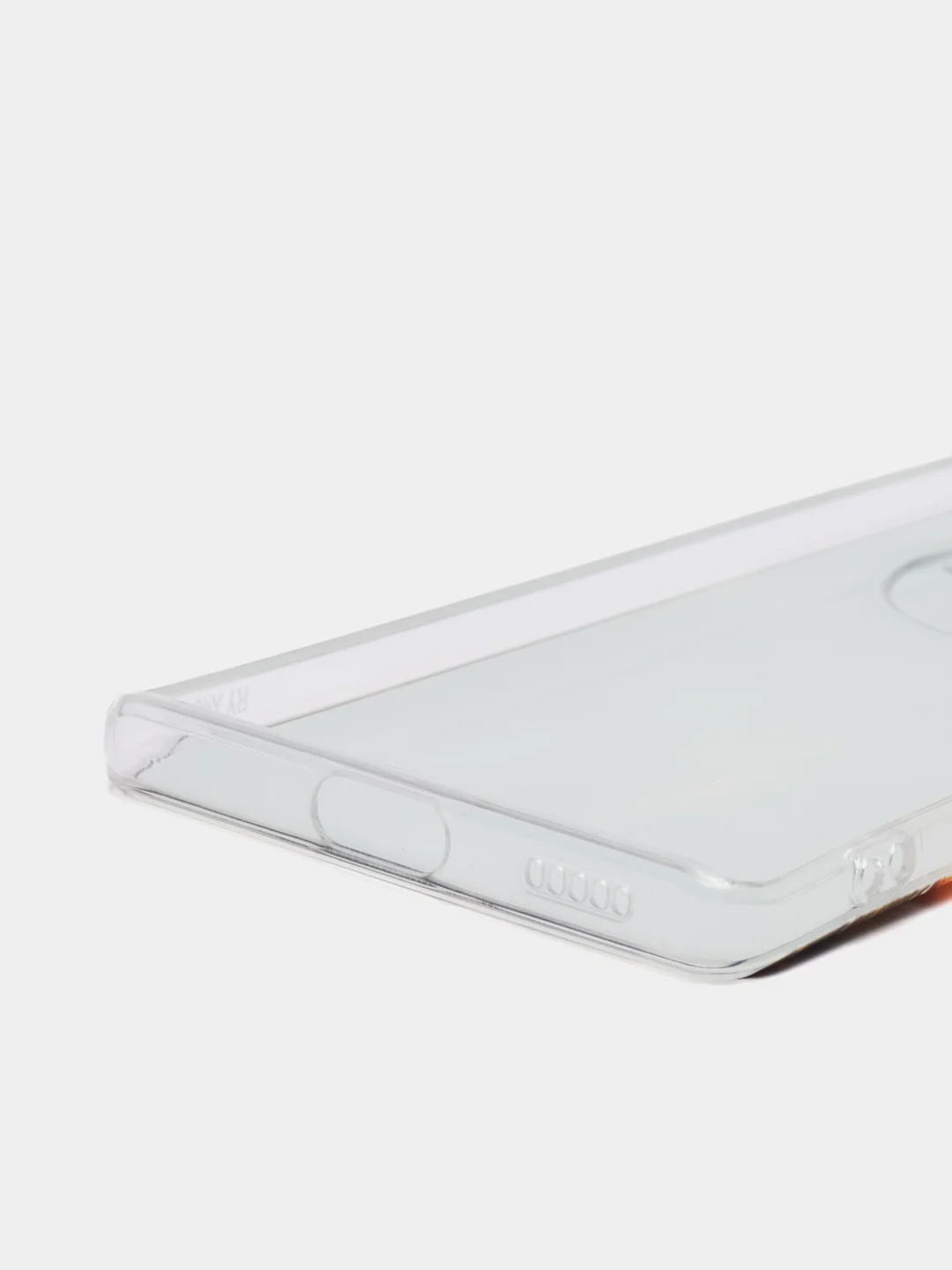 Медный силиконовый чехол на Honor X9A / Хонор X9A прозрачный, с рисунком, защита камеры