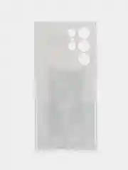 Молочный чехол на Samsung Galaxy S22 Ultra / Самсунг S22 Ultra прозрачный с рисунком, защита камеры