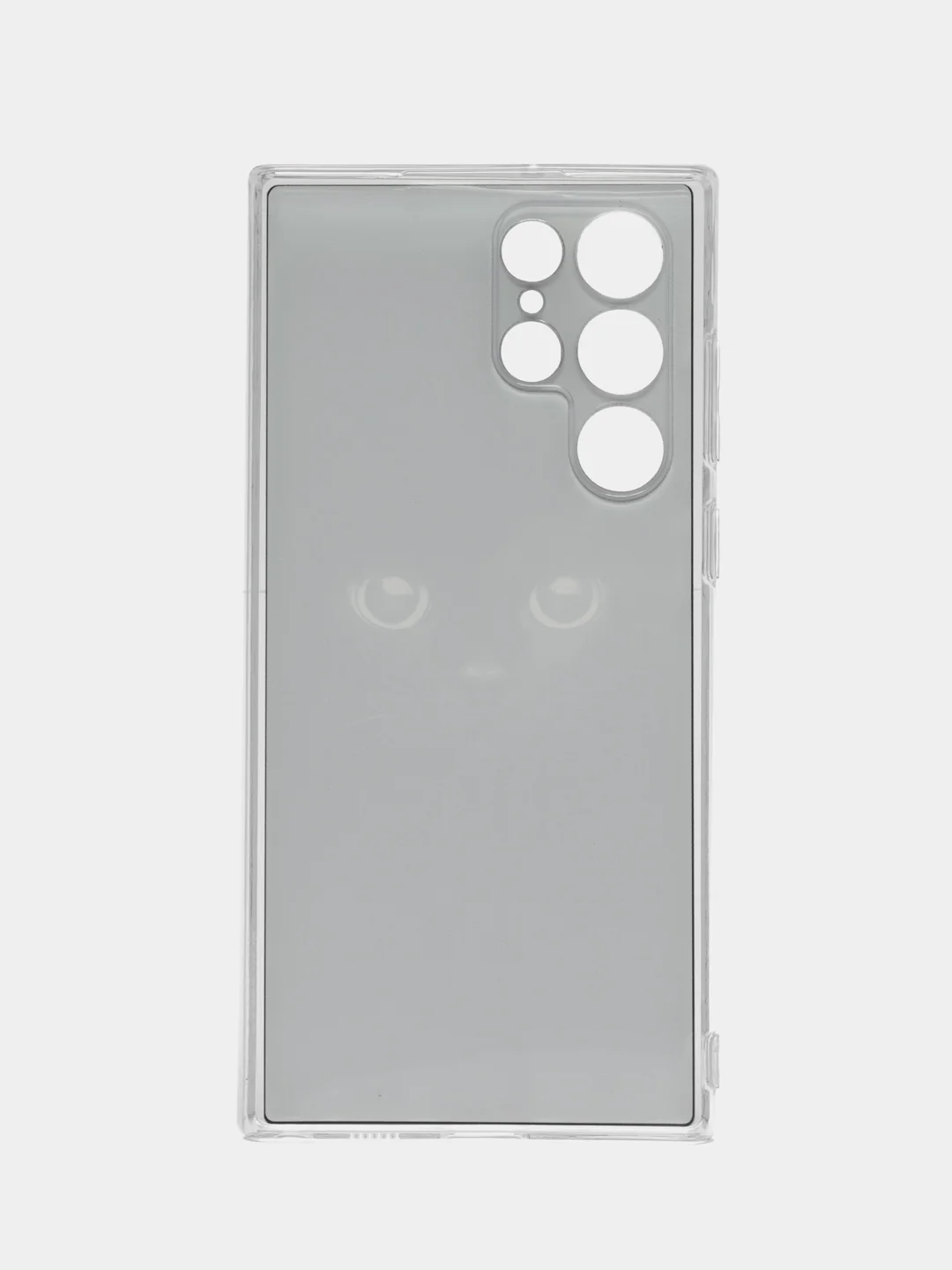 Шоколадный чехол на Samsung Galaxy S22 Ultra / Самсунг S22 Ultra прозрачный с рисунком, защита камеры