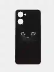 Шоколадный силиконовый чехол на Realme 10 4G / Реалми 10 4G прозрачный, с рисунком, защита камеры