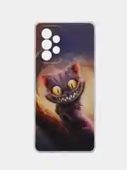Индиго чехол на Samsung Galaxy A53 5G / Галакси А53 5G прозрачный, с рисунком, защита камеры