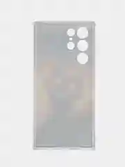Индиго чехол на Samsung Galaxy S22 Ultra / Самсунг S22 Ultra прозрачный с рисунком, защита камеры
