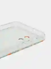 Светло-оранжевый силиконовый чехол на Samsung Galaxy A32 / Самсунг А32 прозрачный с рисунком, защита камеры
