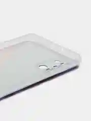 Фиолетовый силиконовый чехол на Samsung Galaxy A31 / Самсунг А31 прозрачный с рисунком, защита камеры