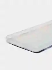 Фиолетовый силиконовый чехол на Samsung Galaxy A31 / Самсунг А31 прозрачный с рисунком, защита камеры