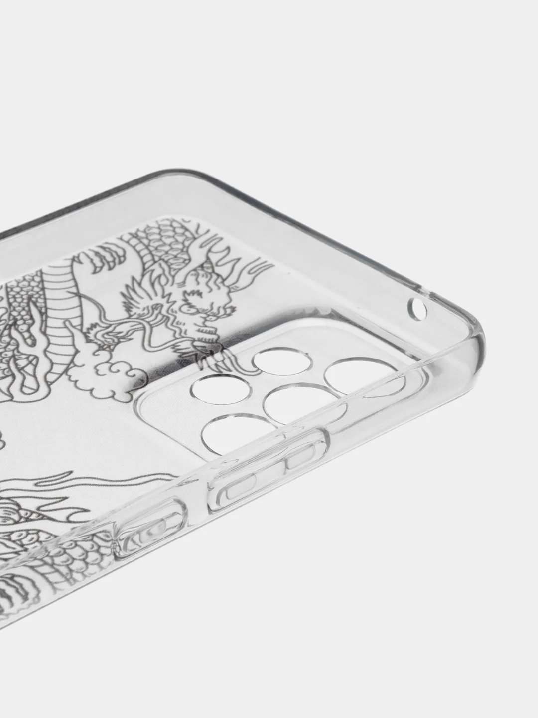 Пудровый чехол на Samsung Galaxy A53 5G / Галакси А53 5G прозрачный, с рисунком, защита камеры