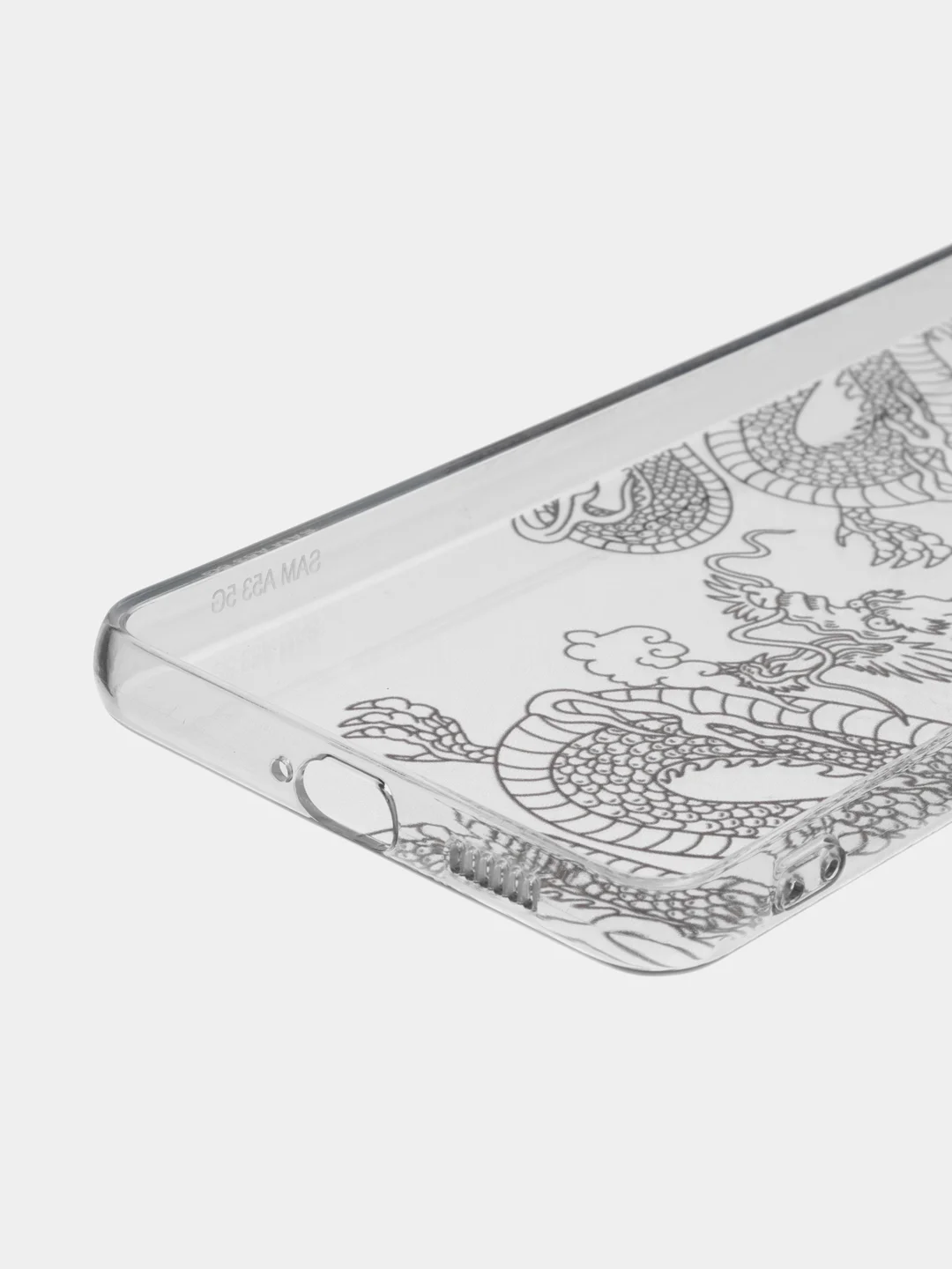 Пудровый чехол на Samsung Galaxy A53 5G / Галакси А53 5G прозрачный, с рисунком, защита камеры