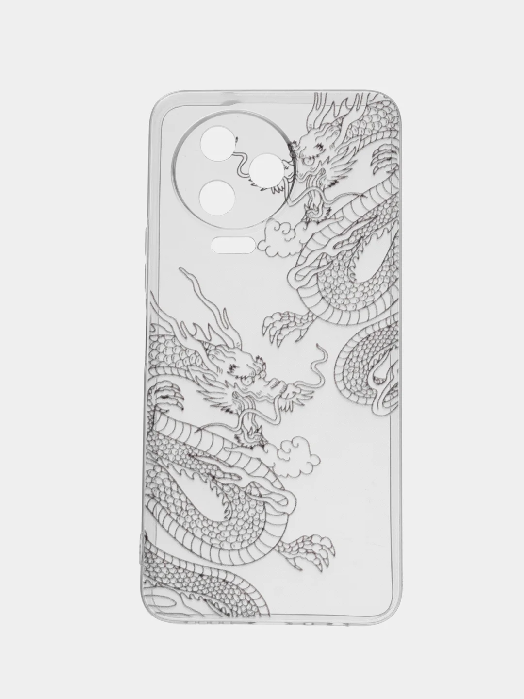 Пудровый чехол на Infinix Note 12 Pro 4G/Note 12 2023 / Инфиникс Нот 12 2023 прозрачный, с рисунком