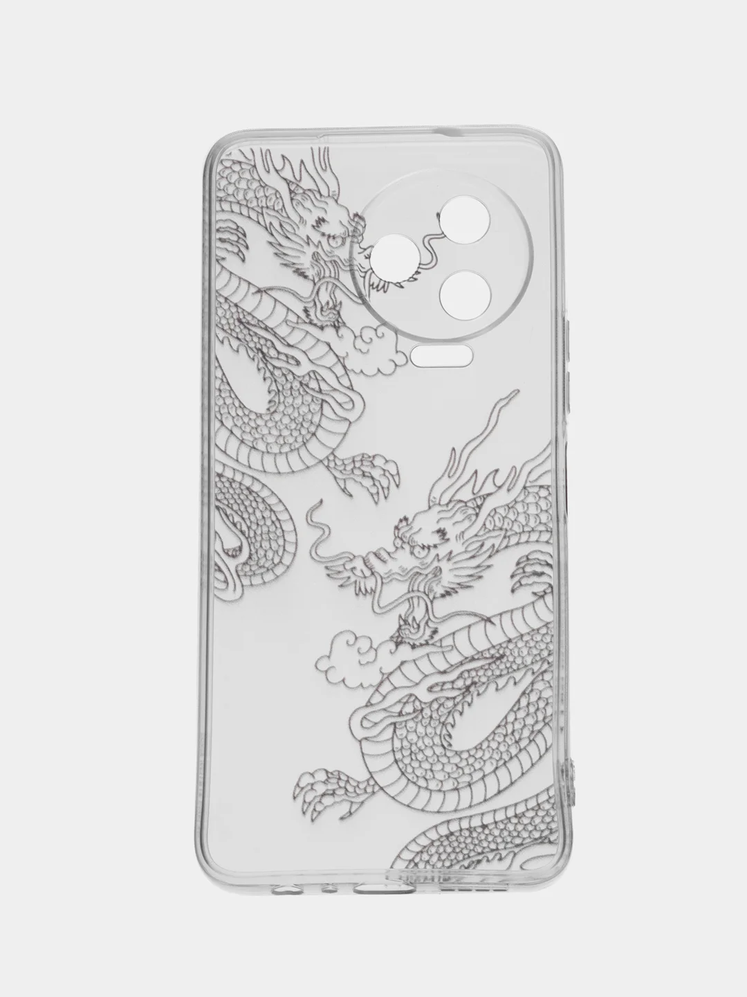 Пудровый чехол на Infinix Note 12 Pro 4G/Note 12 2023 / Инфиникс Нот 12 2023 прозрачный, с рисунком