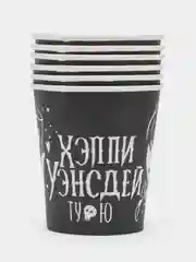 Шоколадный стаканы бумажные с приколами, 6 штук