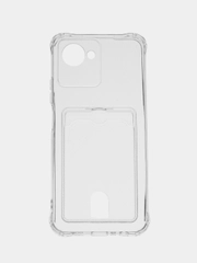 Противоударный чехол для Realme C30 / 50i Prime (Реалми С30 С30С 50 ), с карманом для карт