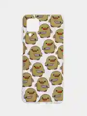 Коралловый чехол на Samsung Galaxy A12/M12 / Самсунг А12/М12 прозрачный, с рисунком, защита камеры