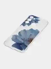 Лазурный чехол на Tecno Spark Go 2022/8C/9 / Текно Спарк Гоу 2022/8С/9 прозрачный, с рисунком