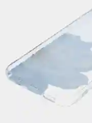 Небесно-голубой силиконовый чехол на Xiaomi Redmi Note 8 Pro / Сяоми Редми Нот 8 Про прозрачный с рисунком