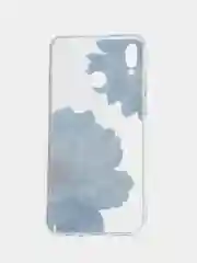 Лазурный силиконовый чехол на Honor 8X / Хонор 8Х прозрачный, с рисунком, защита камеры