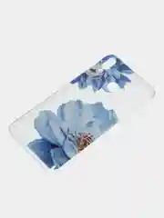 Лазурный силиконовый чехол на Honor 8X / Хонор 8Х прозрачный, с рисунком, защита камеры