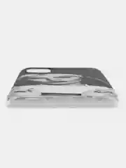 Бронзовый силиконовый чехол на Samsung Galaxy A51 / Самсунг А51 прозрачный с рисунком, защита камеры