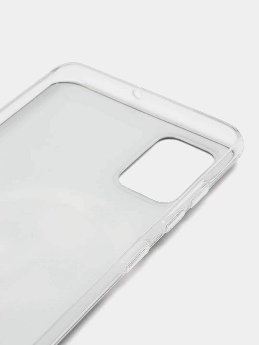 Бронзовый силиконовый чехол на Samsung Galaxy A51 / Самсунг А51 прозрачный с рисунком, защита камеры