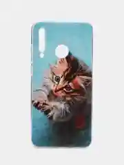 Светло-коричневый чехол на Honor 10i/20 Lite 2019/20e/Huawei P Smart Plus 2019 / Хонор 10i прозрачный