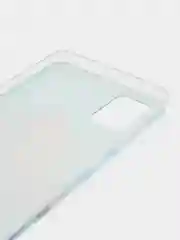 Светло-коричневый силиконовый чехол на Samsung Galaxy A51 / Самсунг А51 прозрачный с рисунком, защита камеры