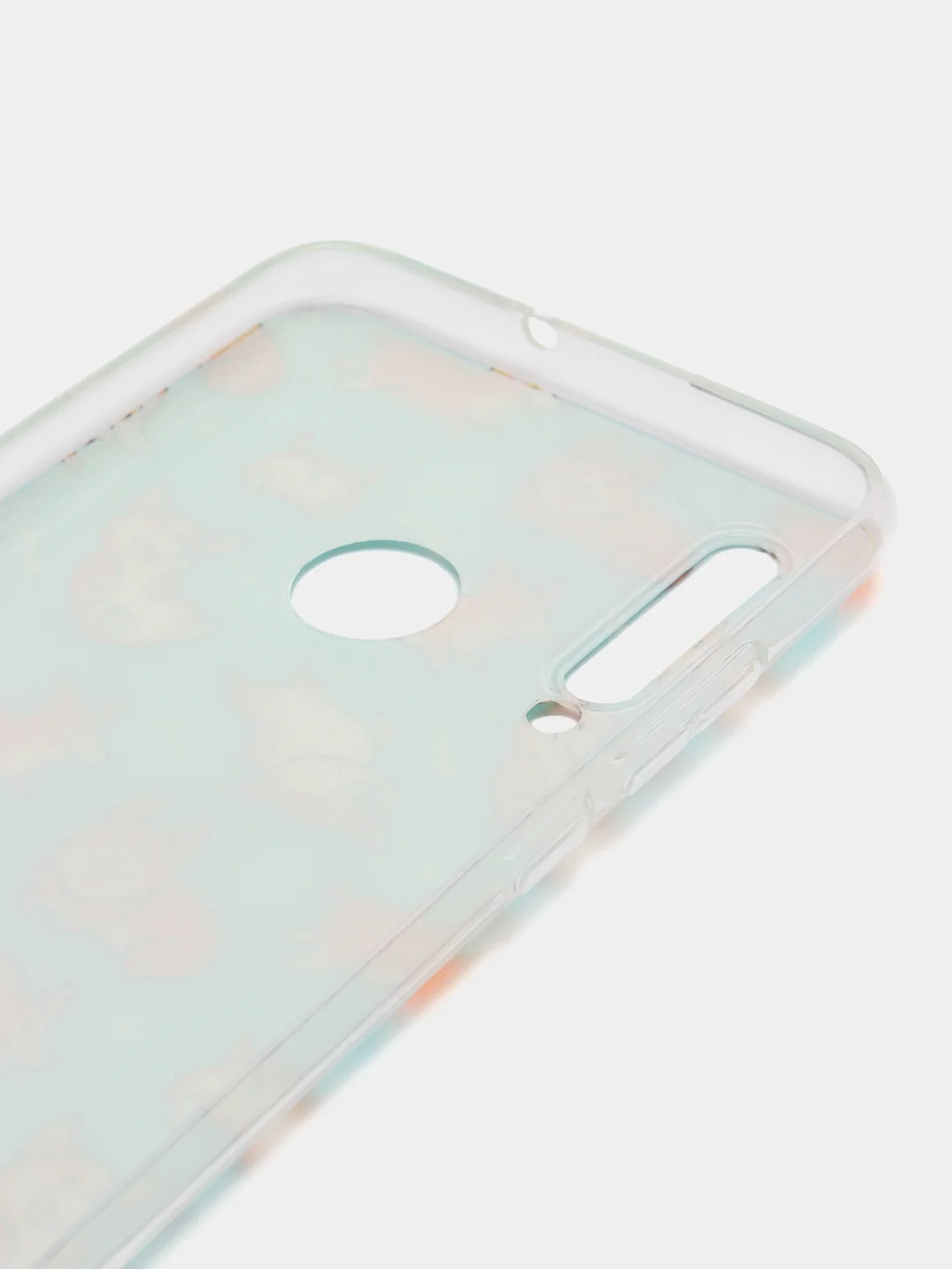 Светло-оранжевый чехол на Honor 10i/20 Lite 2019/20e/Huawei P Smart Plus 2019 / Хонор 10i прозрачный