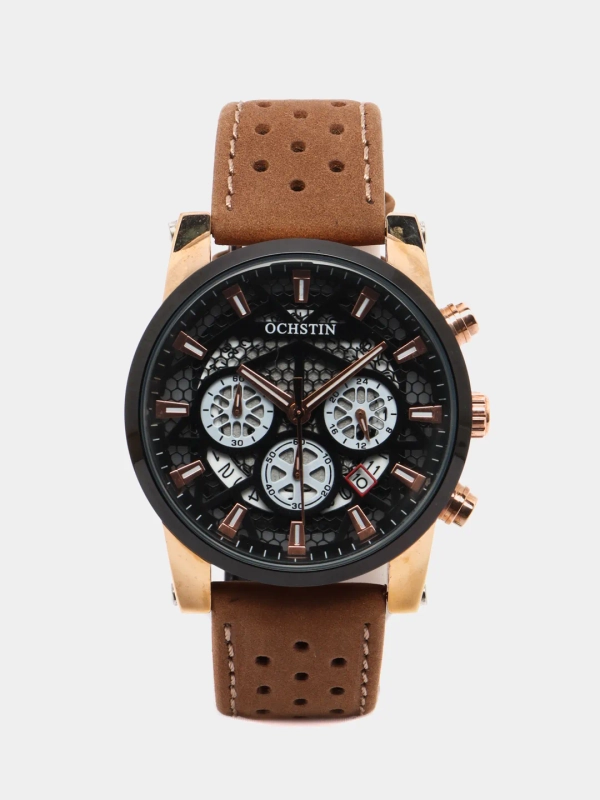 Мужские наручные часы Ochstin 6052B с хронографом в подарочной упаковке