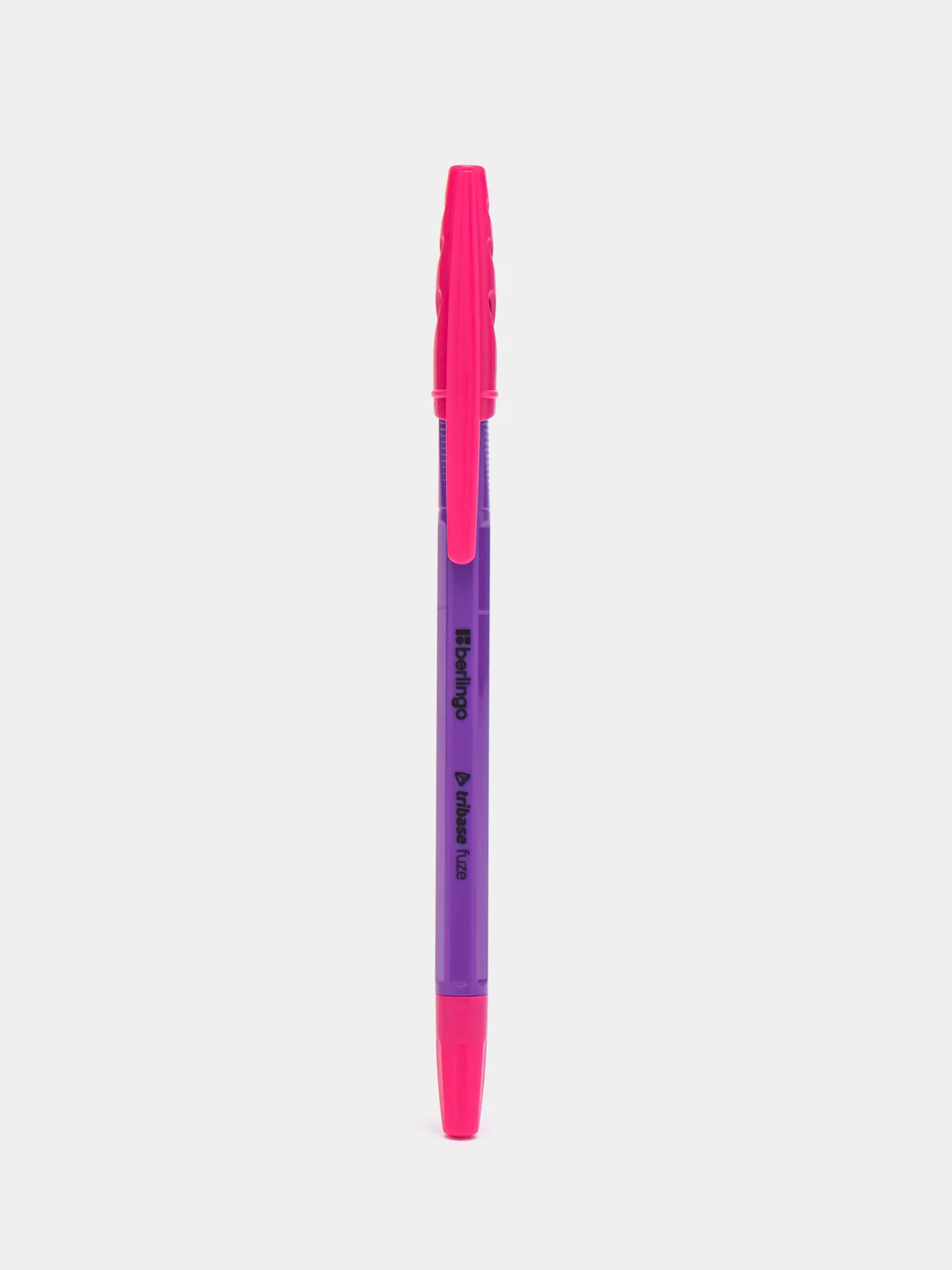 Фиолетовый ручка шариковая "Tribase Fuze", синяя, 0,7 м