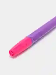 Фиолетовый ручка шариковая "Tribase Fuze", синяя, 0,7 м