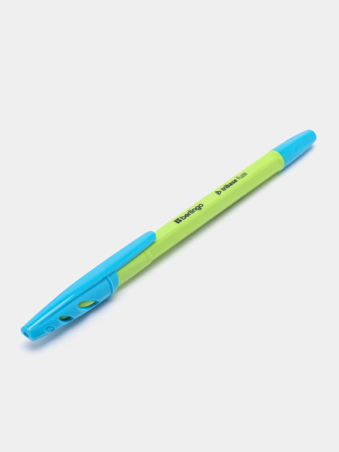Голубой ручка шариковая "Tribase Fuze", синяя, 0,7 м