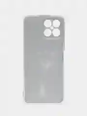 Серый меланж силиконовый чехол на Honor X8 / Хонор Х8 прозрачный, с рисунком, защита камеры