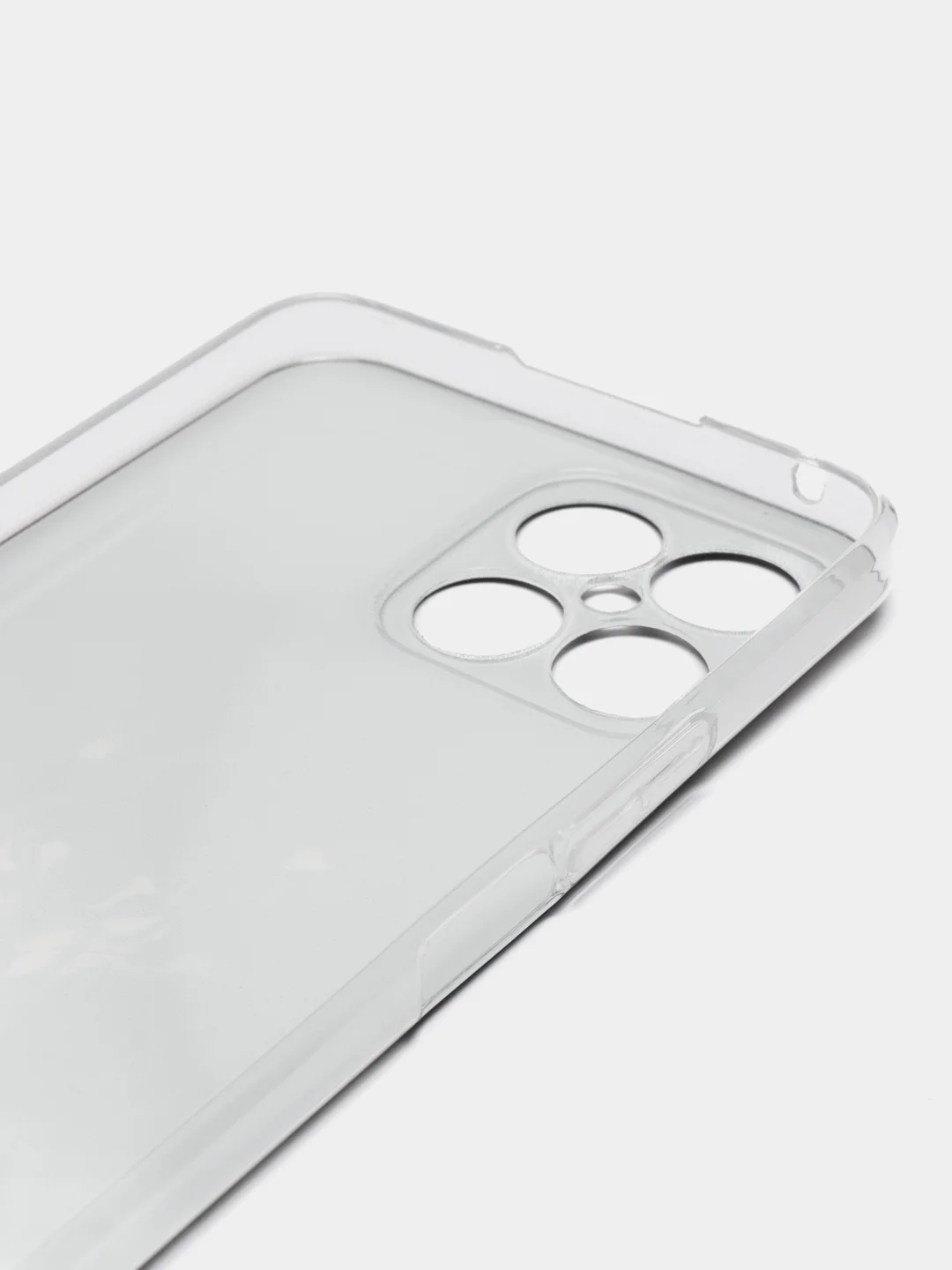 Серый меланж силиконовый чехол на Honor X8 / Хонор Х8 прозрачный, с рисунком, защита камеры