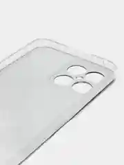 Серый меланж силиконовый чехол на Honor X8 / Хонор Х8 прозрачный, с рисунком, защита камеры