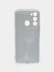 Серый меланж чехол на Tecno Spark Go 2022/8C/9 / Текно Спарк Гоу 2022/8С/9 прозрачный, с рисунком
