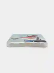 Тёмно-серый силиконовый чехол на Samsung Galaxy A13 4G / Самсунг А13 4G прозрачный, с рисунком