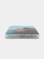 Светло-коричневый силиконовый чехол на Oppo Realme 8/8 Pro / Оппо Реалми 8/8 Про прозрачный, с рисунком