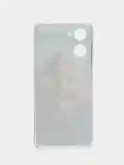 Светло-коричневый силиконовый чехол на Realme 10 4G / Реалми 10 4G прозрачный, с рисунком, защита камеры