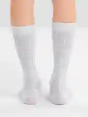 Лавандовый гольфы детские, хлопковые, ажурные