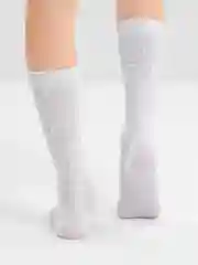 Лавандовый гольфы детские, хлопковые, ажурные