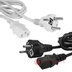 Сетевой шнур SCZ, вилка прямая CEE7/7 - гнездо прямое IEC C13, 1,8 м