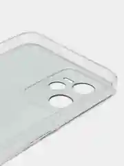 Коричневый силиконовый чехол на Realme C35 / Реалми С35 прозрачный, с рисунком, защита камеры