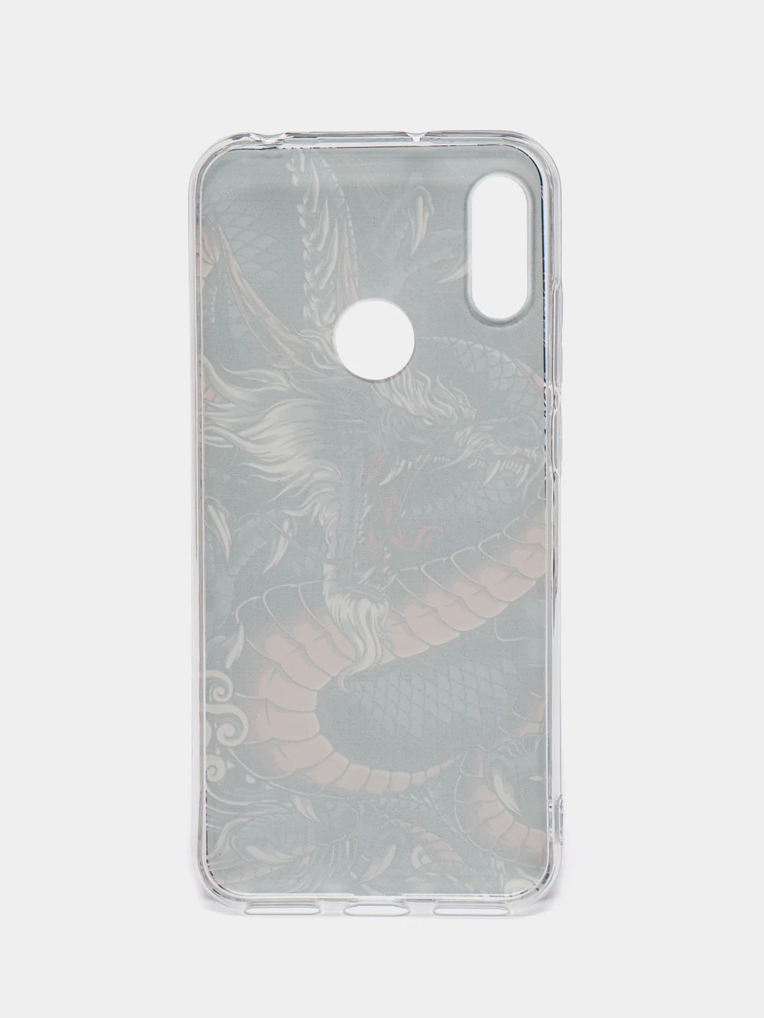 Коричневый силиконовый чехол на Honor 8A/8A Pro/Huawei Y6 2019/Y6s / Хонор 8А прозрачный, с рисунком