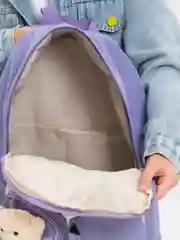 Розовый рюкзак школьный