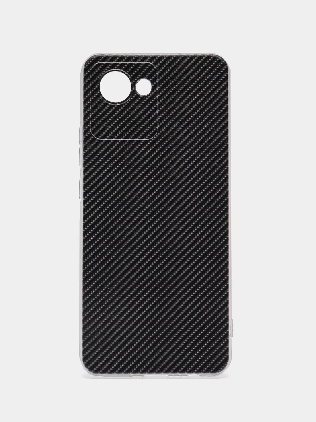 Хаки силиконовый чехол на Realme C30 / Реалми С30 прозрачный, с рисунком, защита камеры
