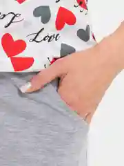 Серый пижама женская с шортами, Lilians