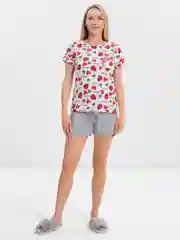 Серый пижама женская с шортами, Lilians