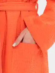 Халат, вафельный, с капюшоном, Lilians