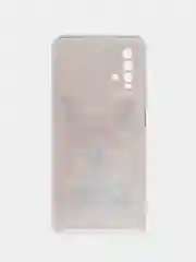 Оранжевый силиконовый чехол на Xiaomi Redmi 9T / Редми 9Т прозрачный, с рисунком, защита камеры
