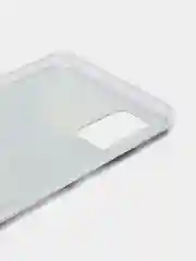 Синий меланж силиконовый чехол на Samsung Galaxy A51 / Самсунг А51 прозрачный с рисунком, защита камеры