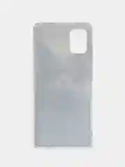 Синий меланж силиконовый чехол на Samsung Galaxy A51 / Самсунг А51 прозрачный с рисунком, защита камеры