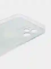Синий меланж силиконовый чехол на Realme C35 / Реалми С35 прозрачный, с рисунком, защита камеры